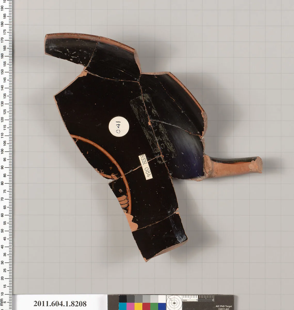 Terracotta fragment of a kylix (drinking cup) — Unknown