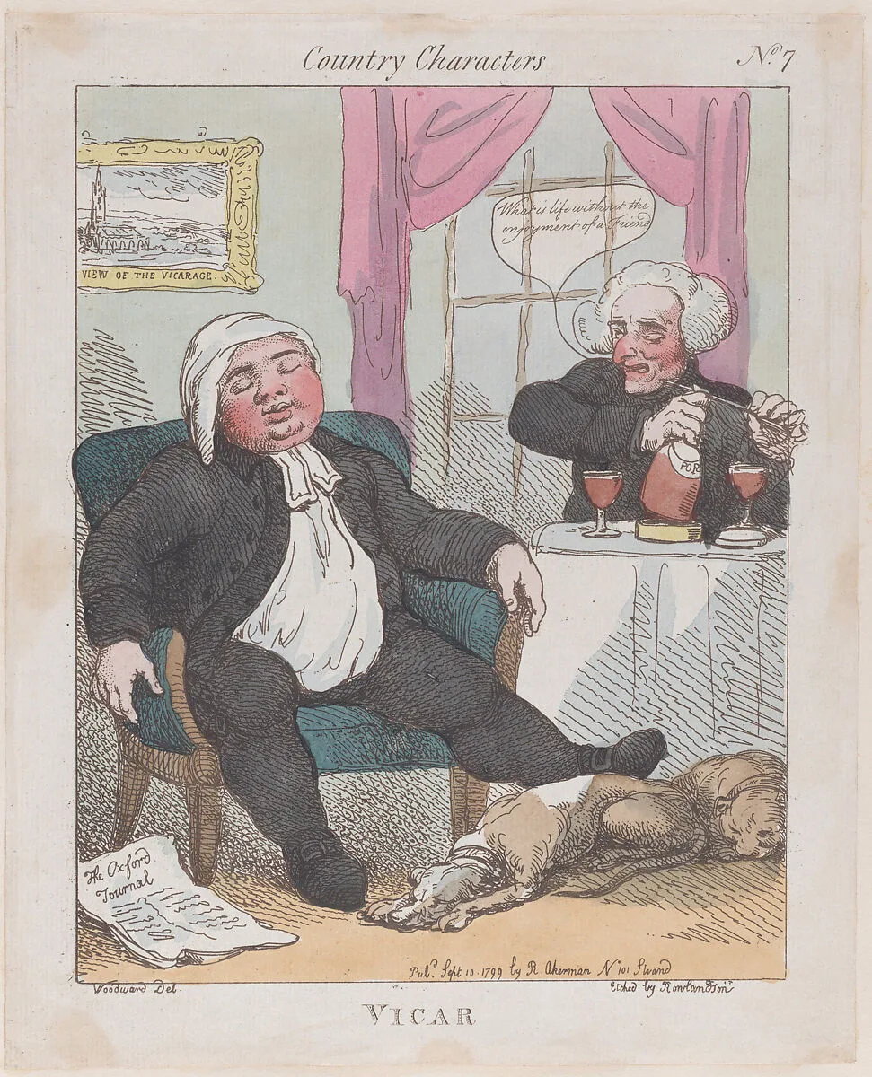 Vicar — Rudolph Ackermann, London|Thomas Rowlandson|George Murgatroyd Woodward