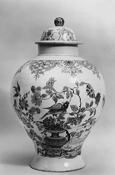 Vase with cover — Adam Ludwig|Höchst Manufactory