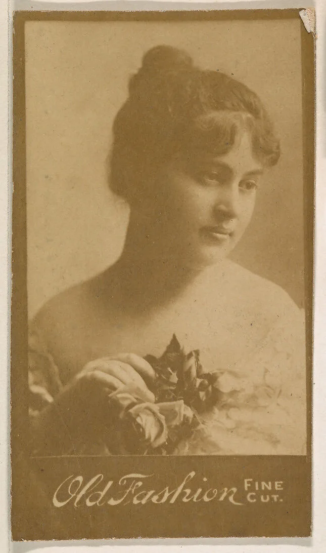 Actress holding rose, from the Actresses series (N664) promoting Old Fashion Fine Cut Tobacco — Unknown