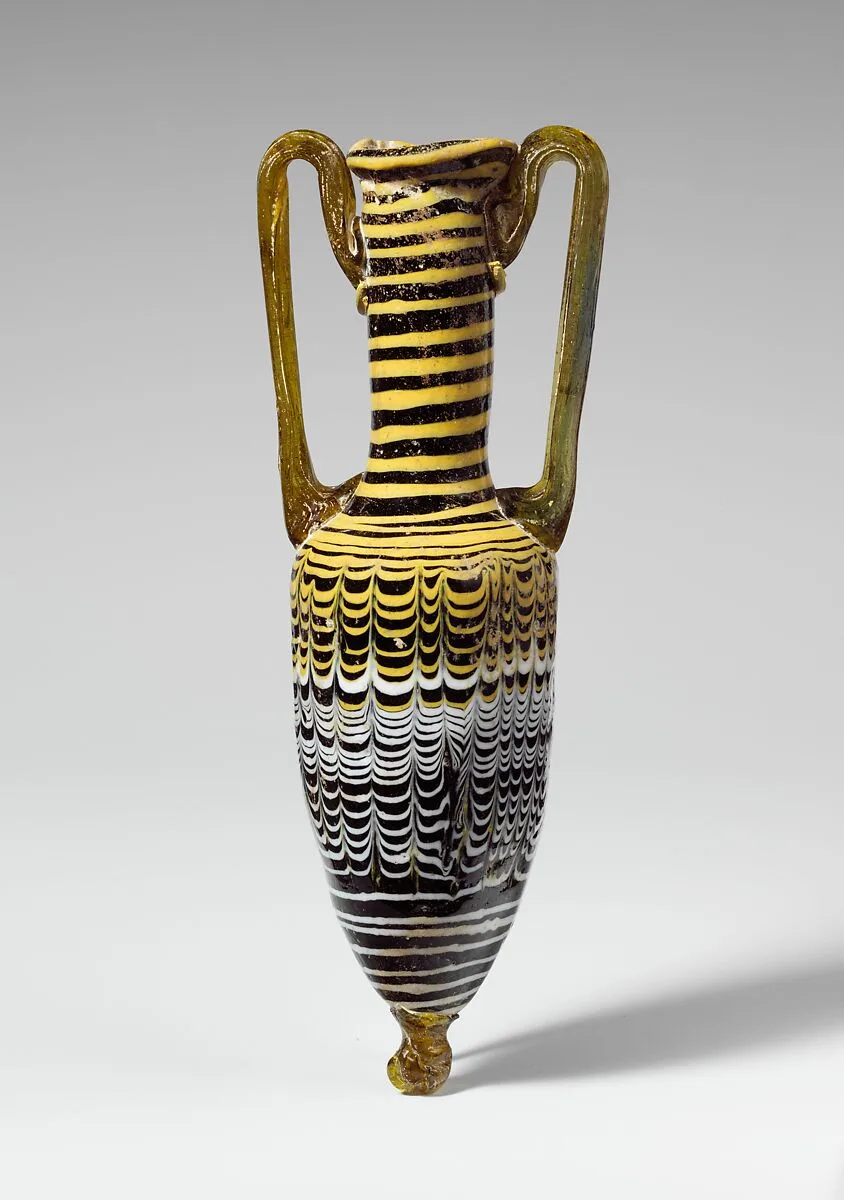 Glass amphoriskos (perfume bottle) — Unknown