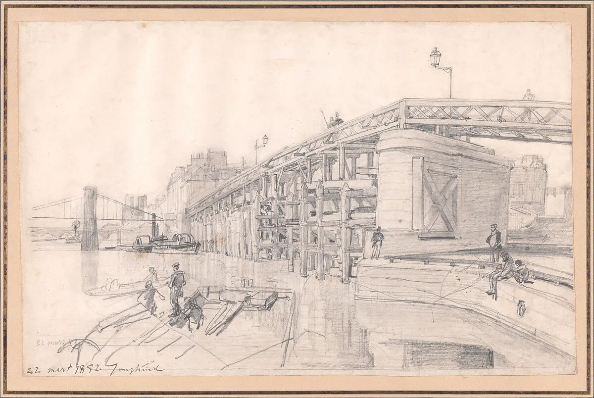 L'Estacade à Paris — Johan Barthold Jongkind