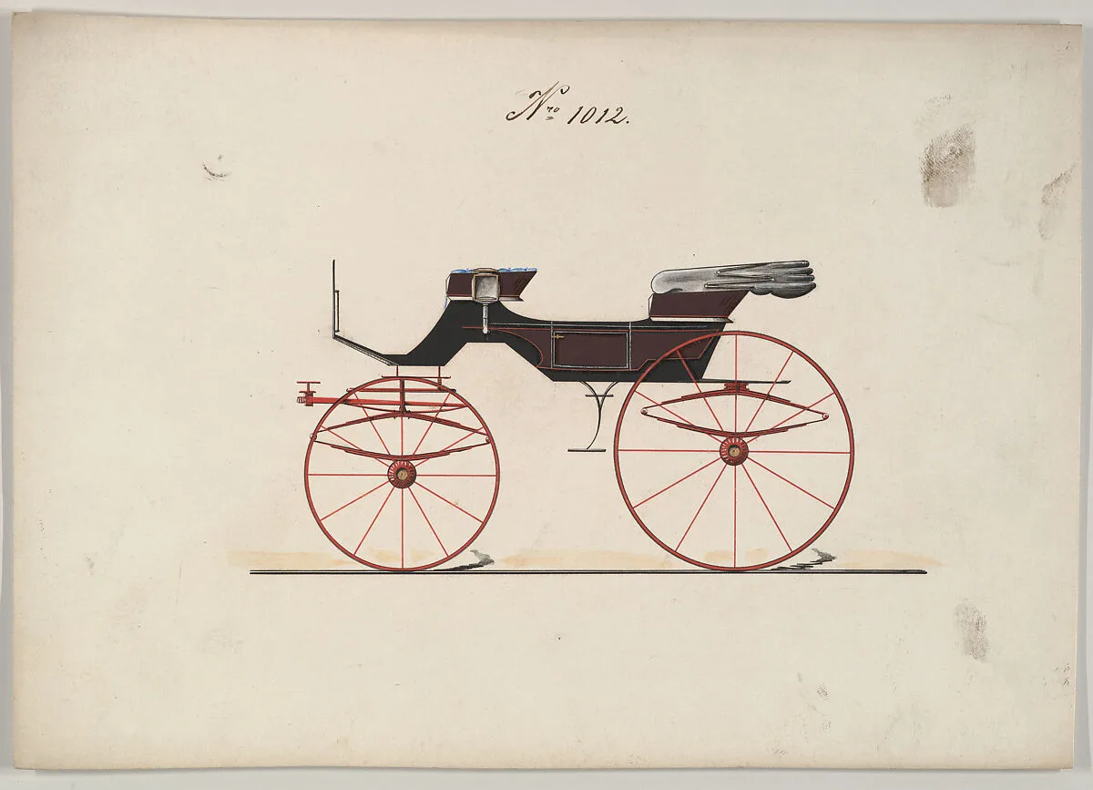 Design for Phaeton, no. 1012 — Brewster & Co.