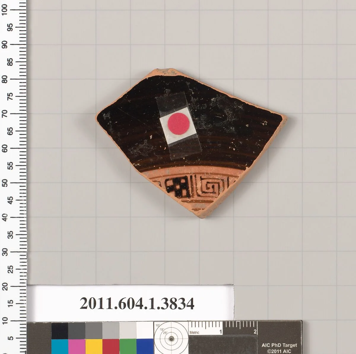 Terracotta fragment of a kylix (drinking cup) — Unknown