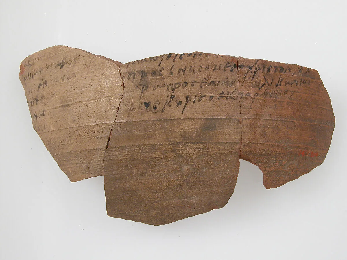 Ostrakon with Troparion (?) — Unknown