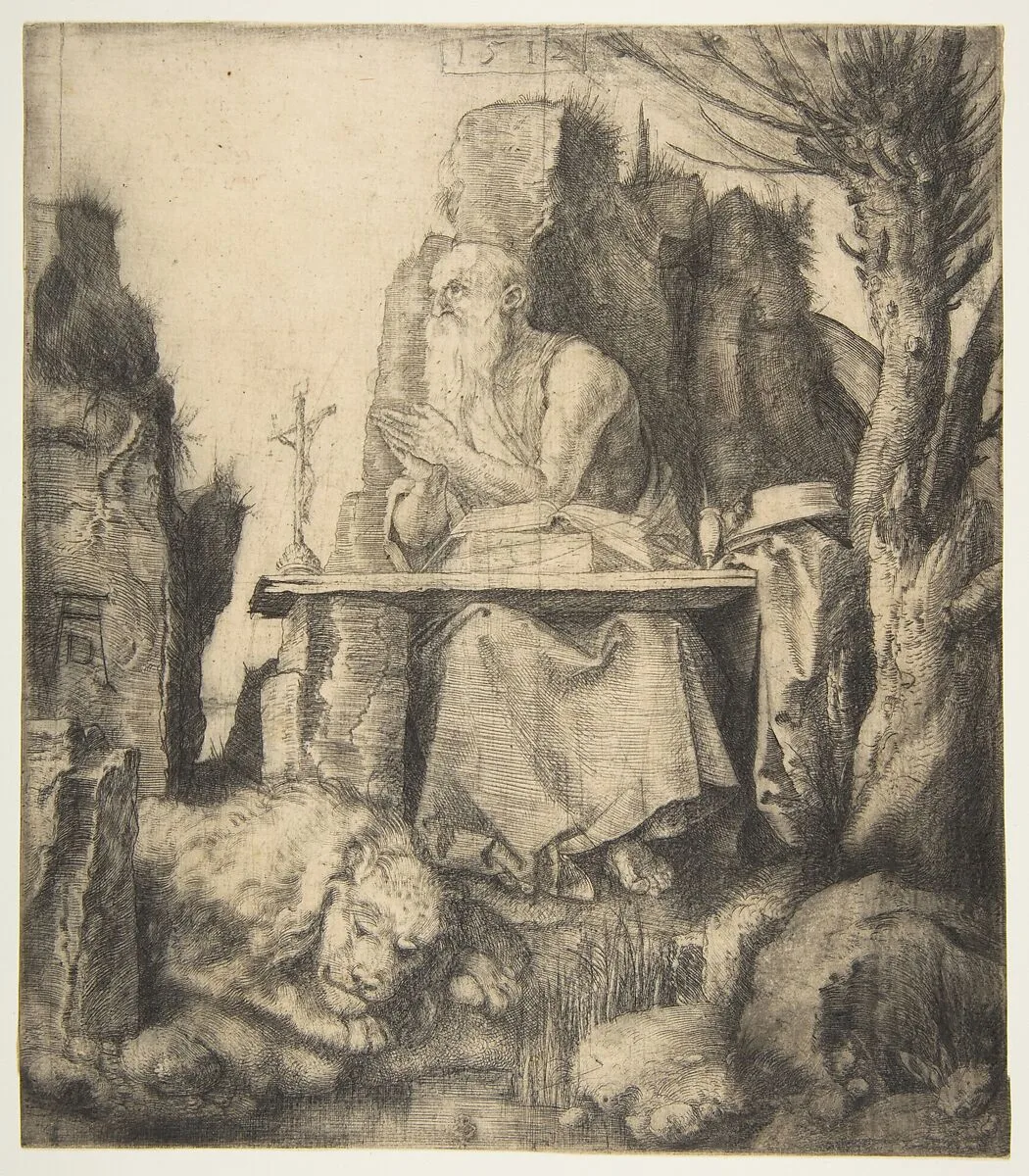 Saint Jerome by the Pollard Willow — Albrecht Dürer