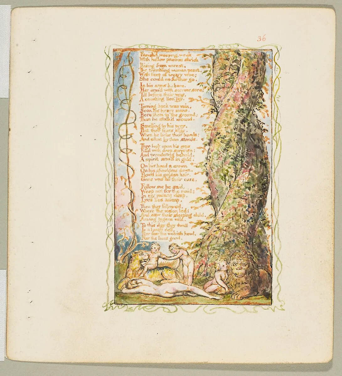 Songs of Experience: The Little Girl Found (second plate) — William Blake