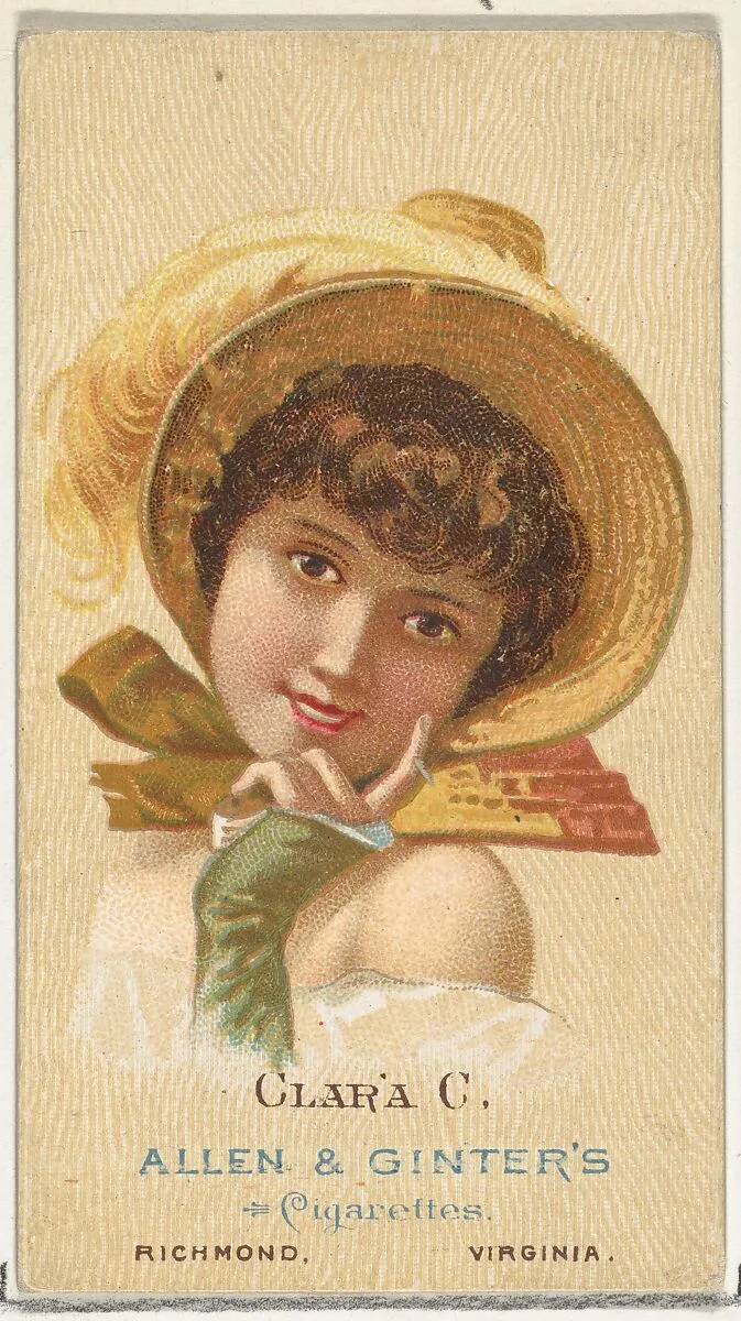 Clara C., from World's Beauties, Series 2 (N27) for Allen & Ginter Cigarettes — Allen & Ginter|Lindner, Eddy & Claus