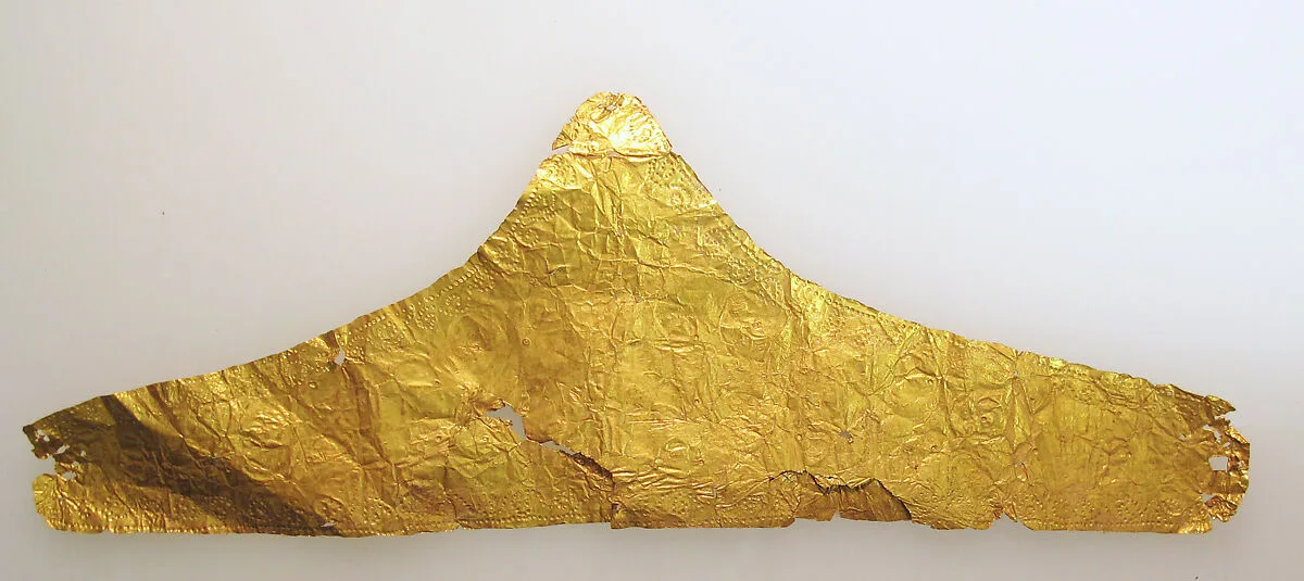 Frontlet of gold leaf — Unknown