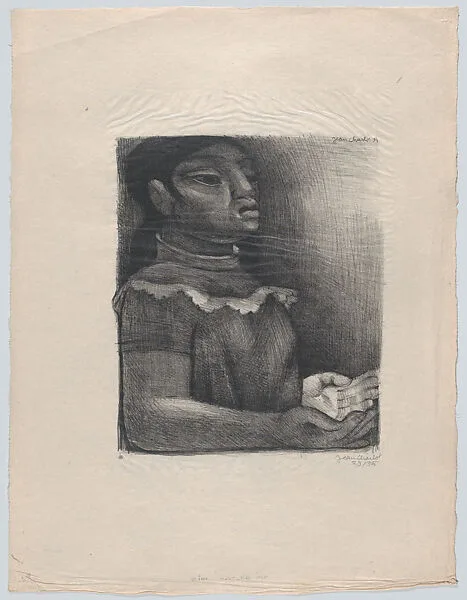 'The Offering', woman with her hands open — Kistler (Lynton R. and/or Will A.)|Jean Charlot