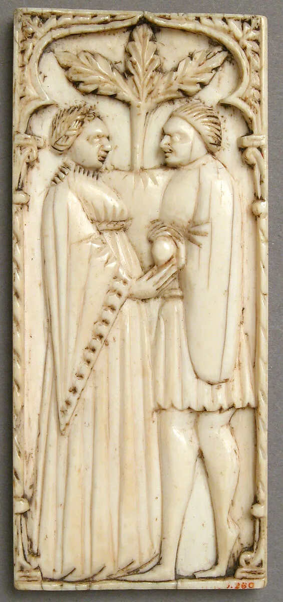 Plaque with a Pair of Lovers — Unknown