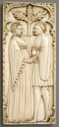 Plaque with a Pair of Lovers