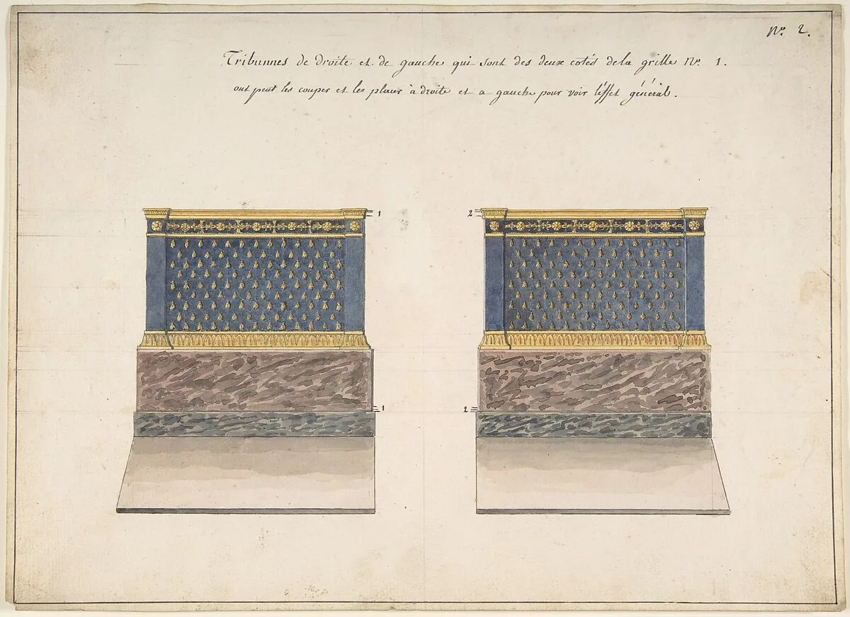 Right and Left Tribunes — Charles Percier
