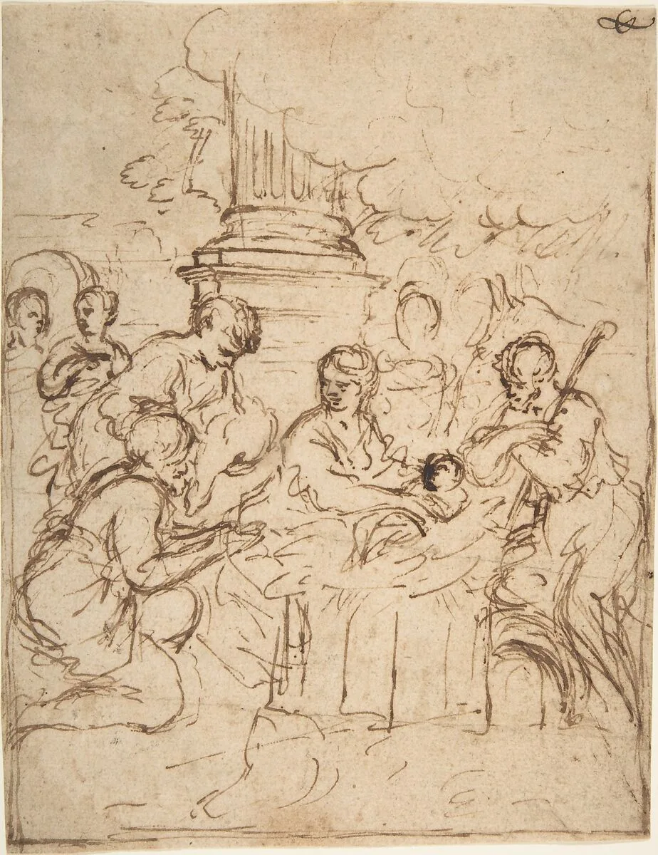 The Adoration of the Shepherds — Pietro da Cortona (Pietro Berrettini)