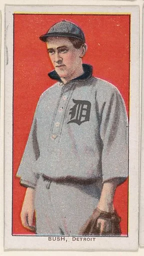Bush, Detroit, American League, from the White Border series (T206) for the American Tobacco Company