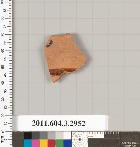 Terracotta fragment of a closed shape