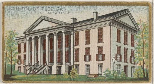Capitol of Florida in Tallahasse, from the General Government and State Capitol Buildings series (N14) for Allen & Ginter Cigarettes Brands