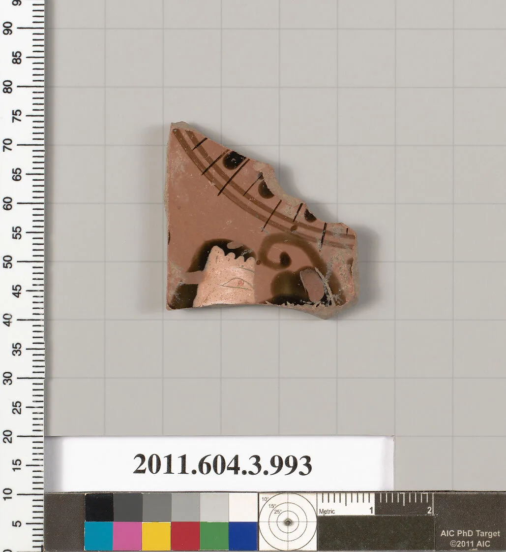 Terracotta fragment of a phiale (libation bowl)? — Unknown