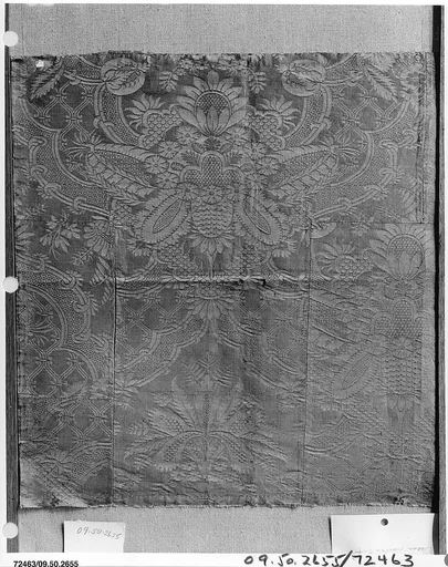 Fragment of silk damask