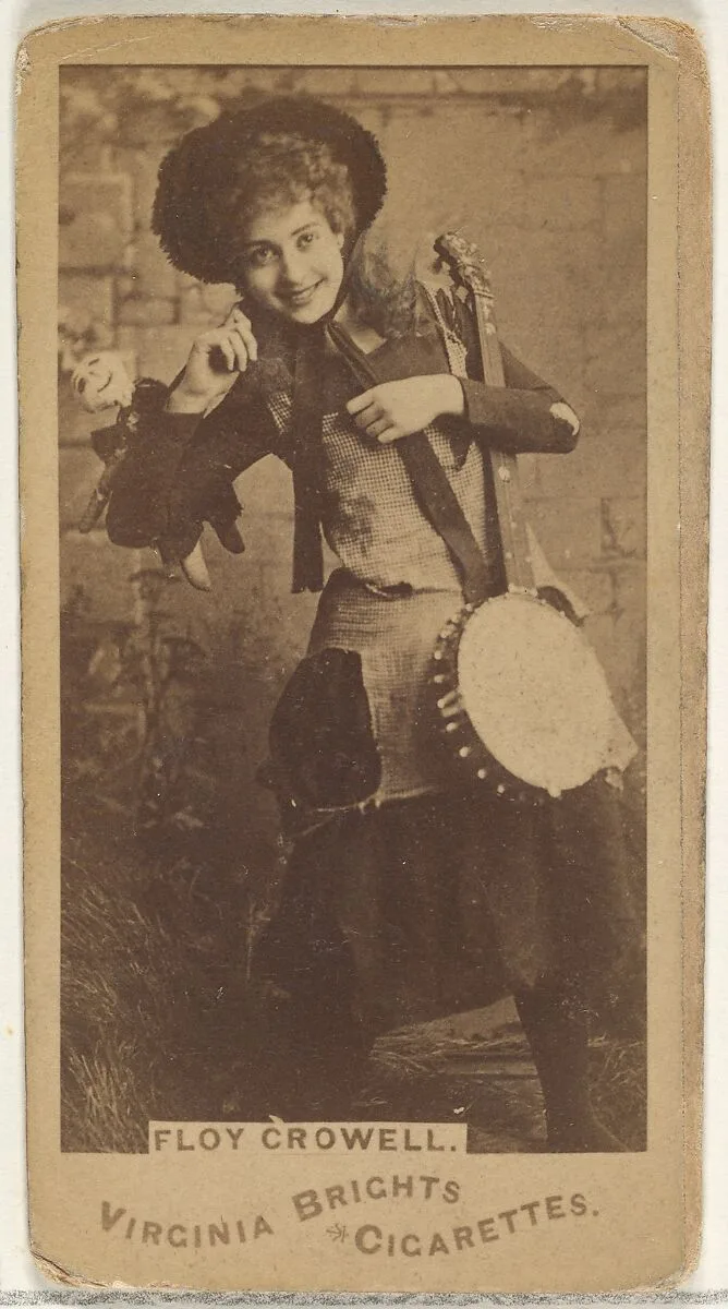 Floy Crowell, from the Actors and Actresses series (N45, Type 1) for Virginia Brights Cigarettes — Allen & Ginter