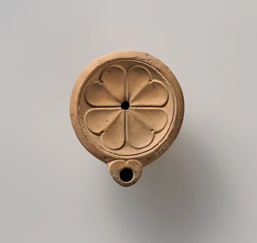 Terracotta oil lamp