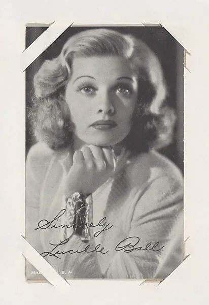 Lucille Ball from Movie Stars Exhibit Cards series (W401) — Unknown