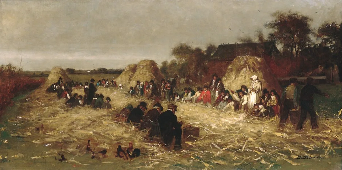 Corn Husking at Nantucket — Eastman Johnson