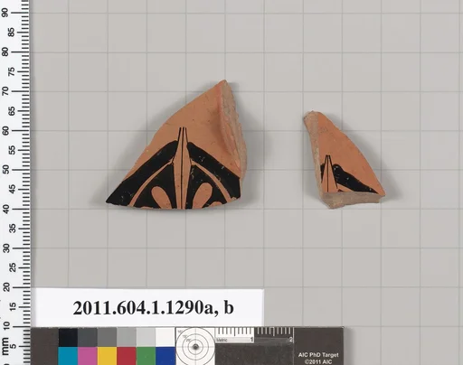 Terracotta fragments of kylikes (drinking cups)