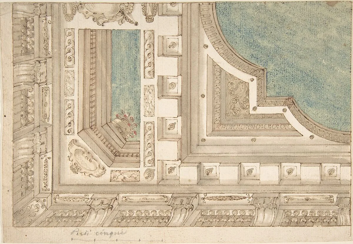 Design for a Ceiling — Anonymous, Italian, Bolognese 18th century artist