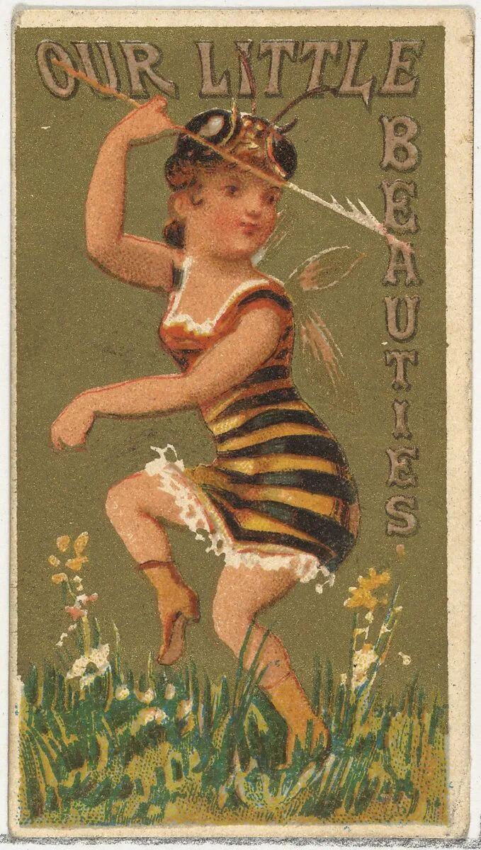 From the Girls and Children series (N58) promoting Our Little Beauties Cigarettes for Allen & Ginter brand tobacco products — Allen & Ginter
