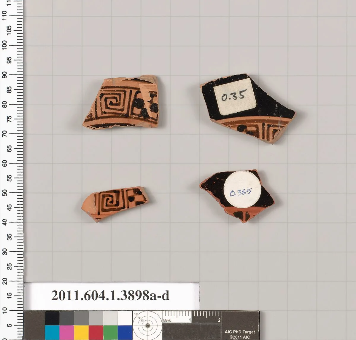 Terracotta fragments of kylikes (drinking cups) — Unknown
