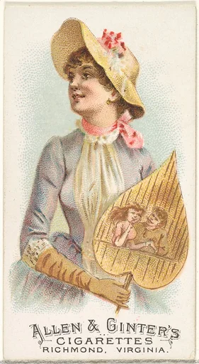 Plate 23, from the Fans of the Period series (N7) for Allen & Ginter Cigarettes Brands