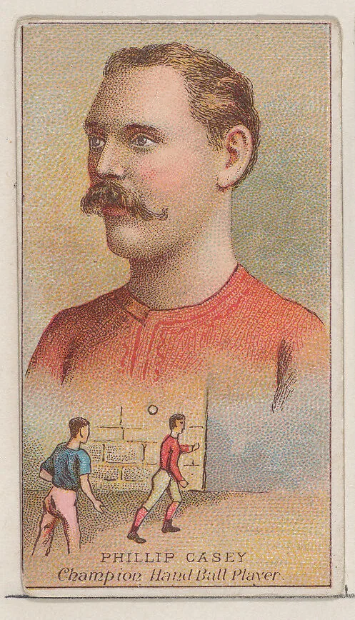 Phillip Casey, Champion Handball Player, from the Champions of Games and Sports series (N184, Type 2) issued by W.S. Kimball & Co. — W.S. Kimball & Co.
