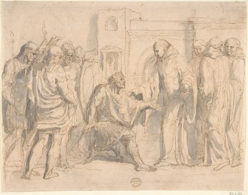 Saint Benedict and King Totila