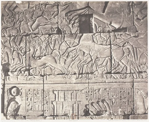 Karnak (Thèbes), Enciente du Palais - Détails de Sculptures au Point O