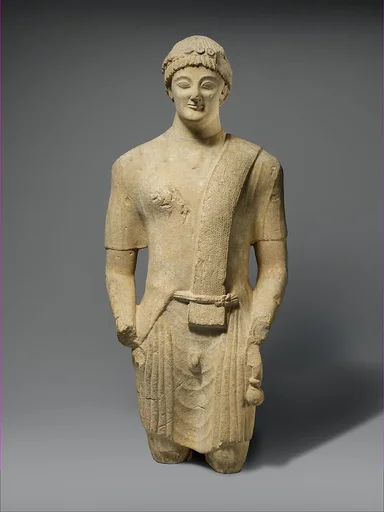 Limestone statue of a male votary