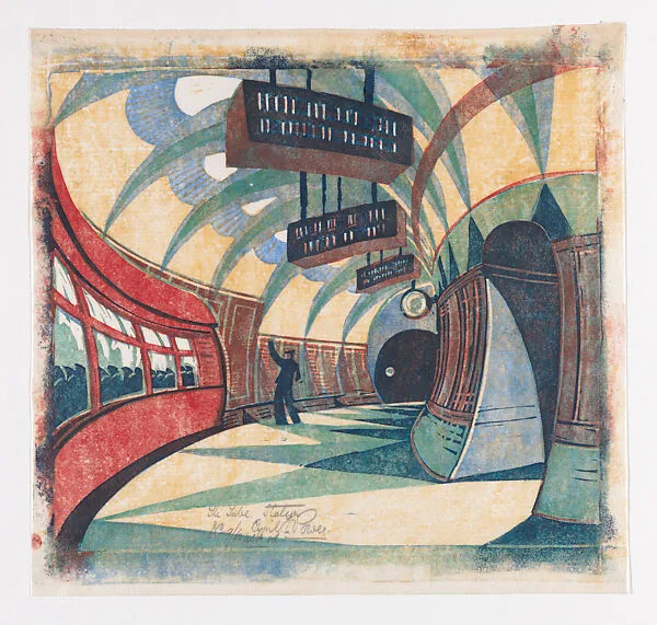 The Tube Station — Cyril E. Power