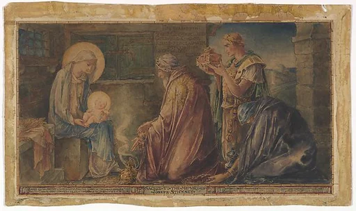 Nativity: Design for the Stickney Memorial Window, Faith Chapel, Jekyll Island, Georgia