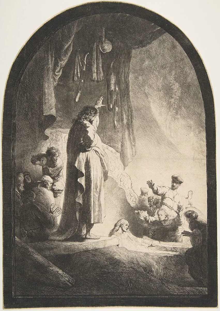 The Raising of Lazarus: The Larger Plate — Rembrandt (Rembrandt van Rijn)