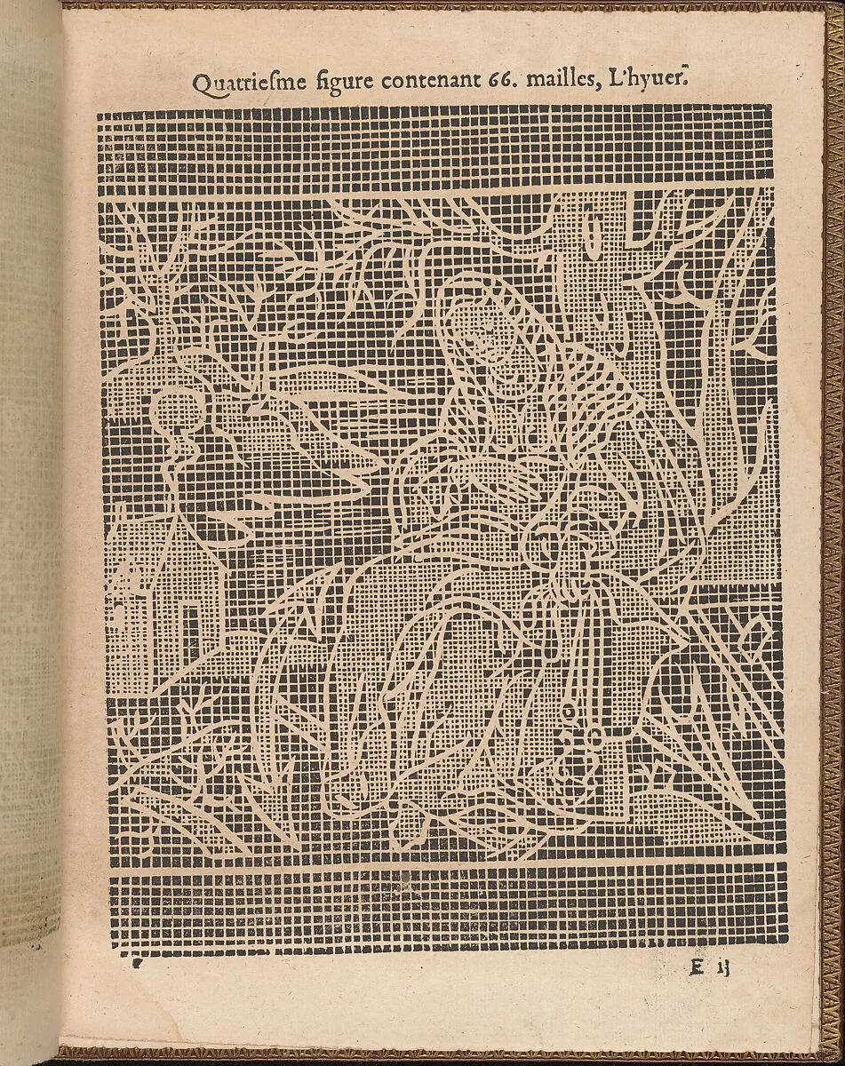 La Pratique de l'Aiguille, page 17 (recto) — Matthias Mignerak|Pierre Firens|Marie de Medici|Jean Le Clerc