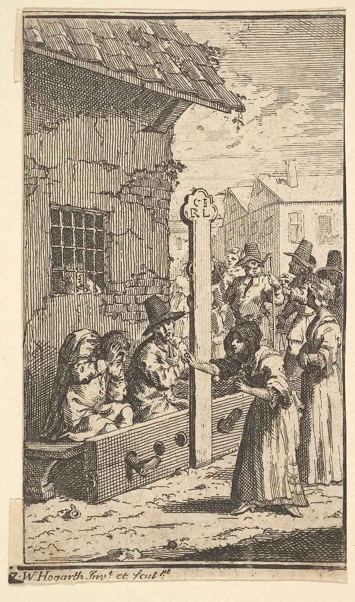 Hudibras in Tribulation (Seventeen Small Illustrations for Samuel Butler's Hudibras, no. 7) — William Hogarth|Samuel Butler
