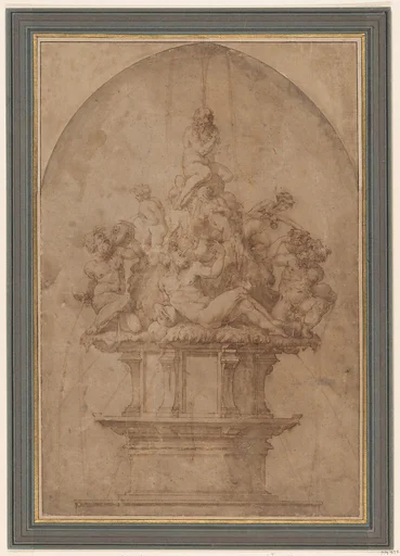 Design for a Fountain with River Gods and Nymphs