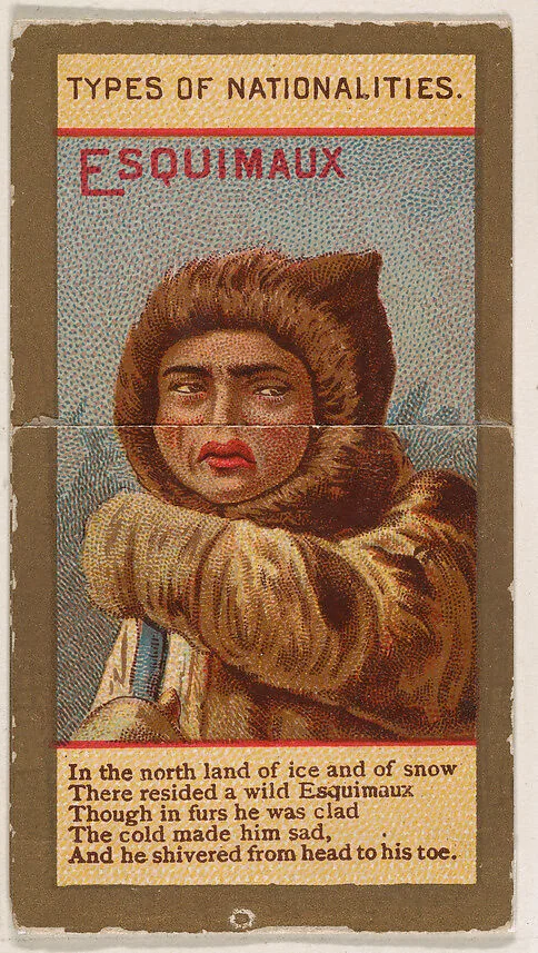 Esquimaux, from Types of Nationalities (N240) issued by Kinney Bros. — Kinney Brothers Tobacco Company