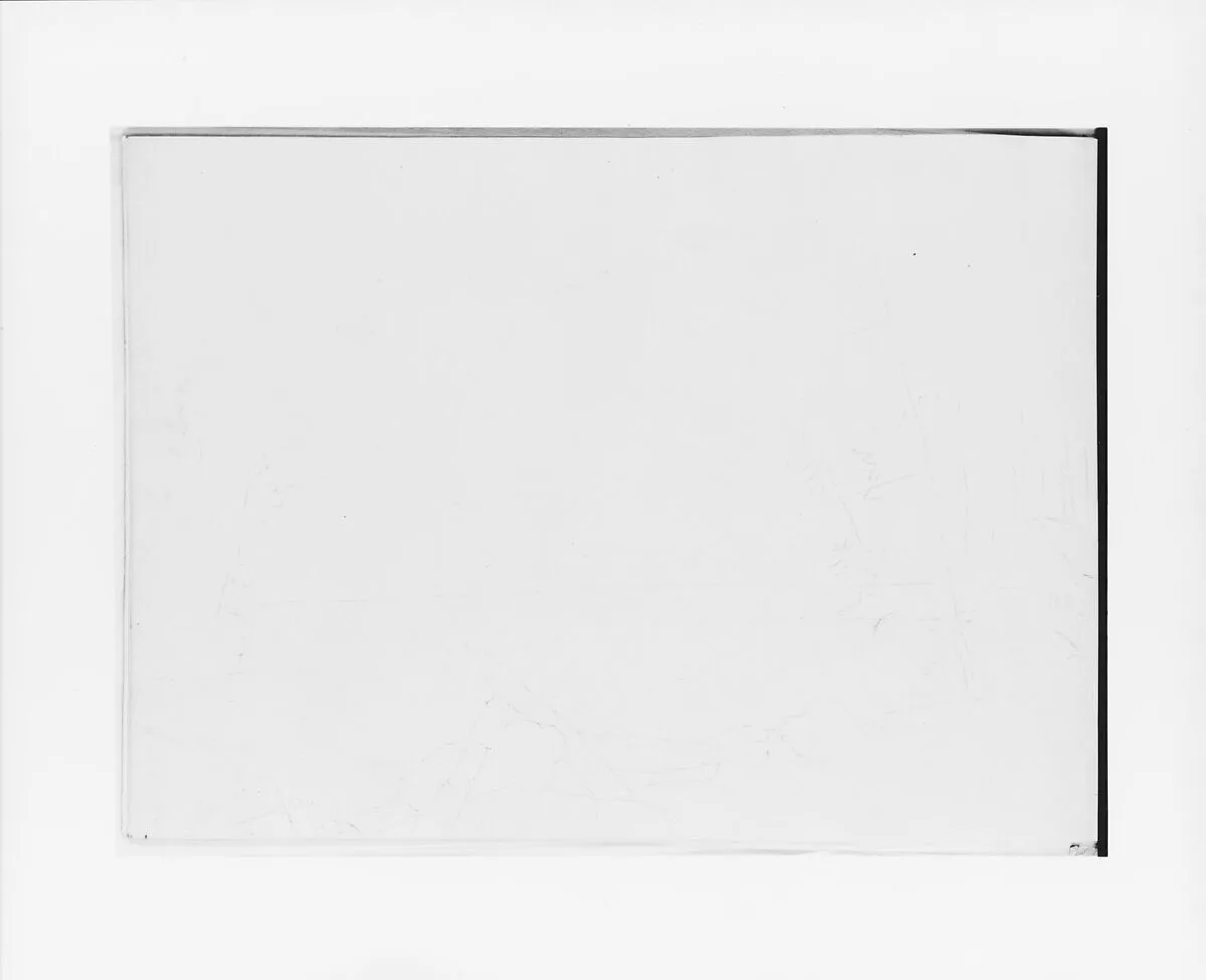 Sketch of a River or Lake Shore (from Sketchbook) — Thomas Hewes Hinckley