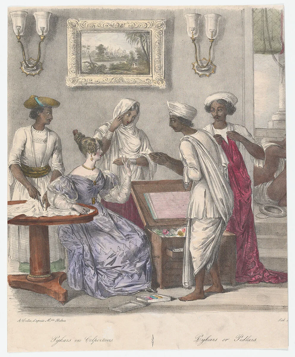 Pykars or Peddlers; from Twenty four Plates Illustrative of Hindoo and European Manners in Bengal — Jean Jacques Belnos|Mrs. Belnos|Alexandre-Marie Colin