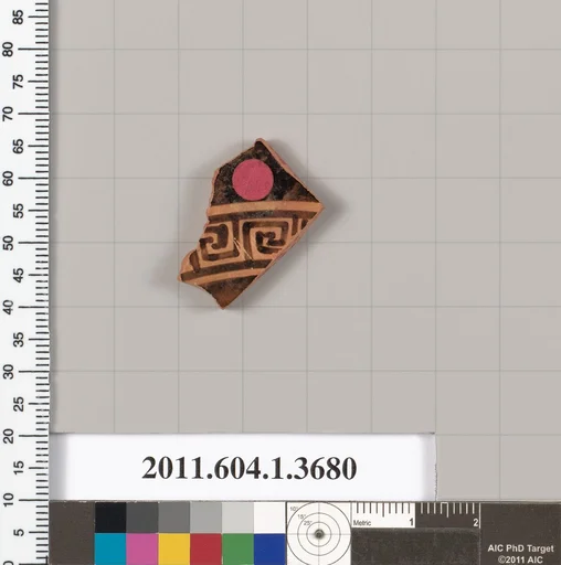 Terracotta fragment of a kylix (drinking cup)