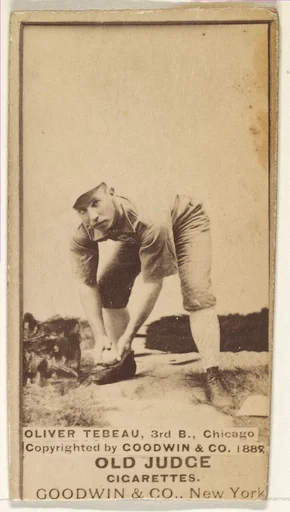 Oliver Wendell "Patsy" Tebeau, 3rd Base, Chicago, from the Old Judge series (N172) for Old Judge Cigarettes