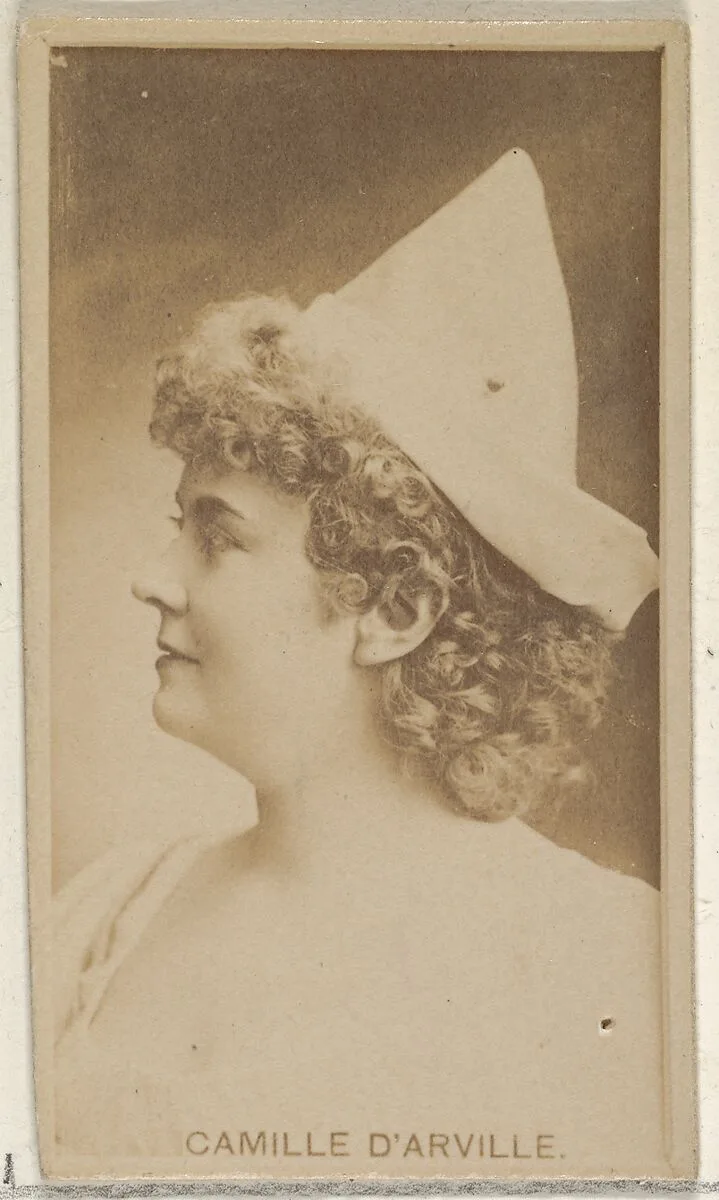 Camille D' Arville, from the Actors and Actresses series (N45, Type 8) for Virginia Brights Cigarettes — Allen & Ginter