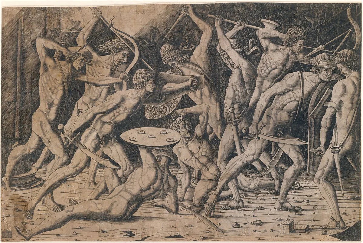 Battle of Hercules and the Giants — Anonymous, Italian, 15th century|Antonio Pollaiuolo
