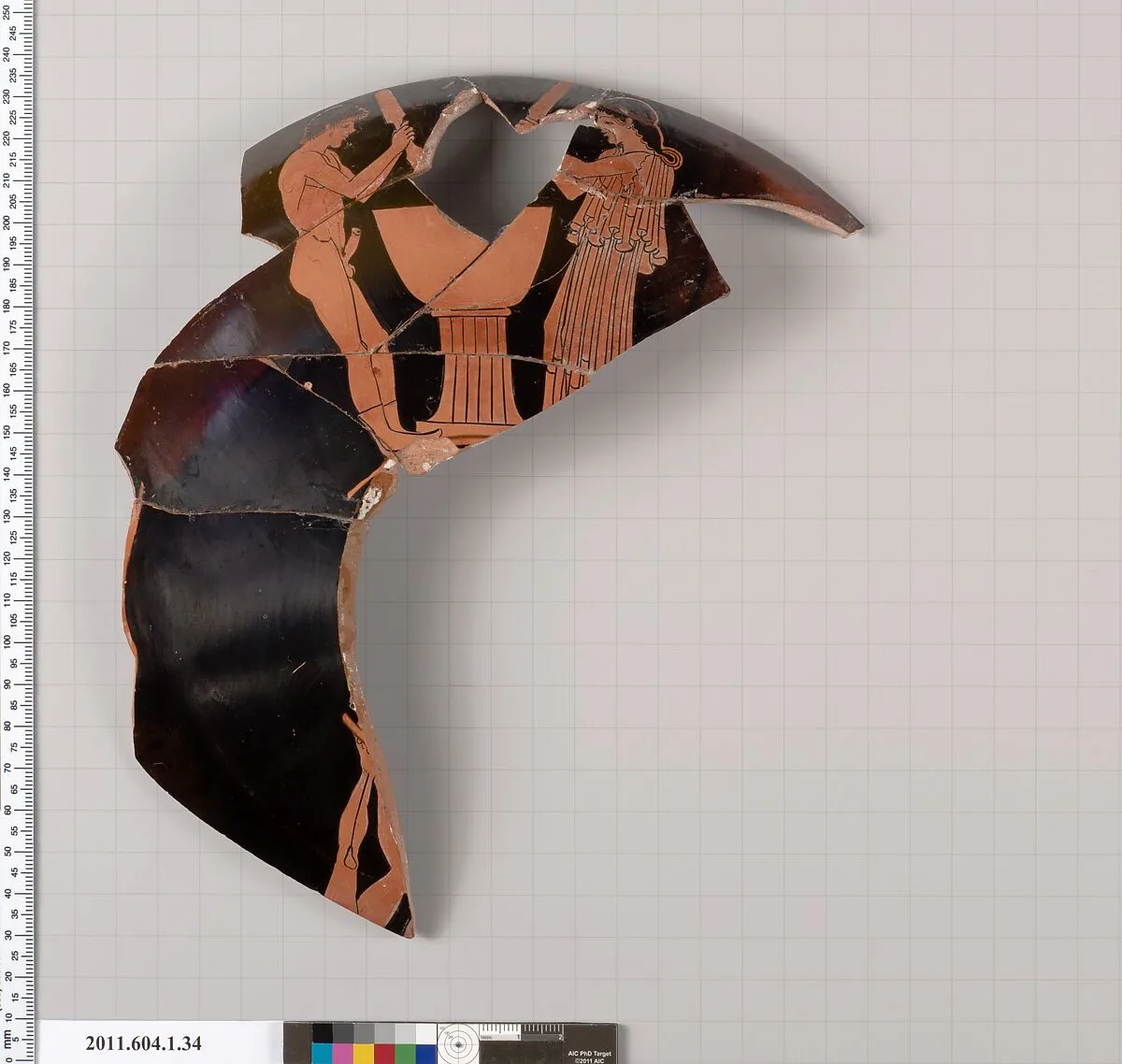 Terracotta fragments of a kylix (drinking cup) — Unknown